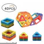 Camkey Magnetic Blocks Toys Building Tiles Stack Set Educational Stacking Toys 40 pcs  B01N9A3MDO